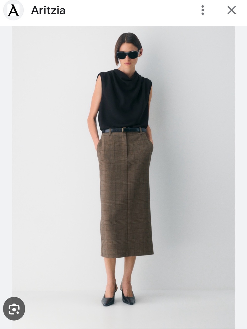 Aritzia - Babaton - Chisel Skirt - Colour Noble (dark purple)